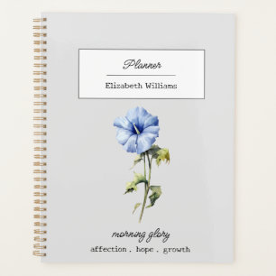 SEPTEMBER MORNING GLORY GEBURT BLUME PERSONALISIER PLANER