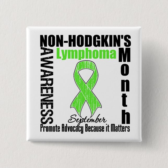 September Non-Hodgkin's Lymphoma Awareness Month Button (Vorderseite)