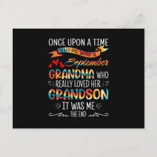 September Oma, die ihre Großsöhne wirklich liebte Postkarte