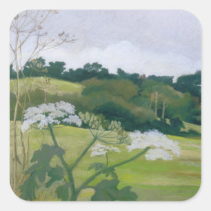 September Quadratischer Aufkleber