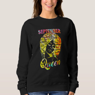 September Queen Black Women Afro Natural Hair Afri Sweatshirt