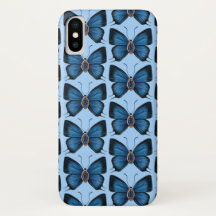 September Sapphire Blue Butterfly Design