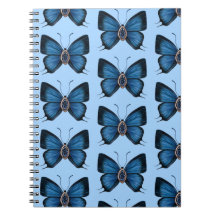 September Sapphire Blue Butterfly Design