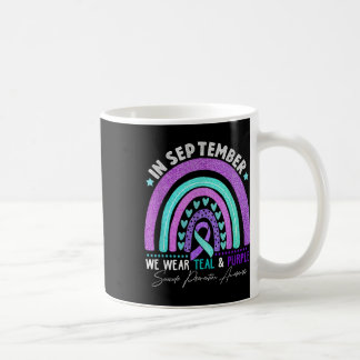 September Wir tragen Aquamarinen &amp; Lila Selbst Kaffeetasse