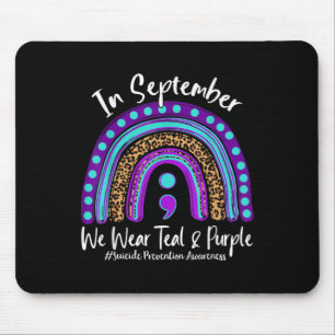 September Wir tragen Aquamarinen & Lila Selbst Mousepad