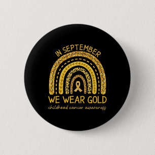 September Wir tragen Gold Childhood Cancer Awarene Button