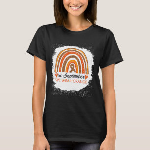 September Wir tragen Orangenbleichende Rainbow Leu T-Shirt