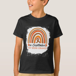 September Wir tragen Orangenbleichende Rainbow Leu T-Shirt
