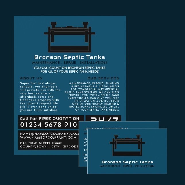 Septic Tank, Septic Company, Septic Engineer Flyer (Von Creator hochgeladen)