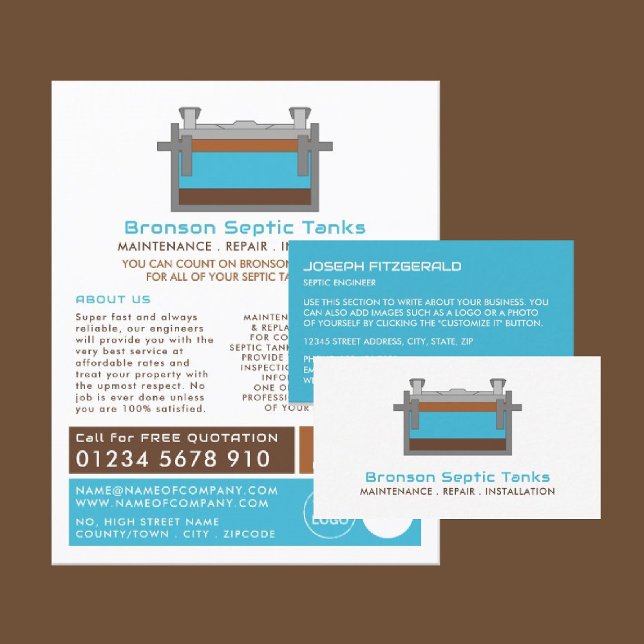 Septic Tank, Septic Company, Septic Engineer Flyer (Von Creator hochgeladen)