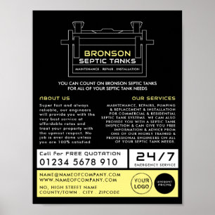 Septic Tank, Septic Company, Septic Engineer Poster