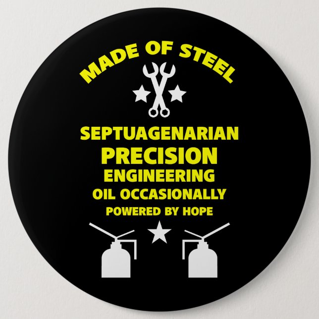 Septuagenismus Button (Vorderseite)