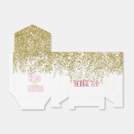 Sequel Gold und Rose Wasserfarbe Vielen Dank Geschenkschachtel