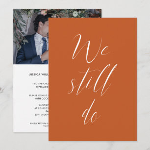 Sequel Wedding Burnt Orange wir noch Foto Einladung
