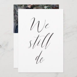 Sequel Wedding Reception wir machen noch Foto Einladung