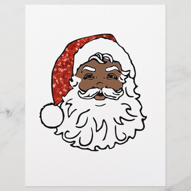Sequenzen aus schwarzen Santa-Claus (Vorderseite)