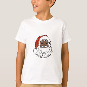 Sequenzen aus schwarzen Santa-Claus T-Shirt