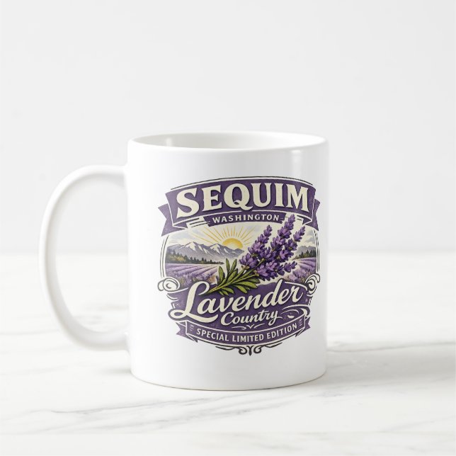 Sequim, Washington – Lavender Country Mug Kaffeetasse (Links)