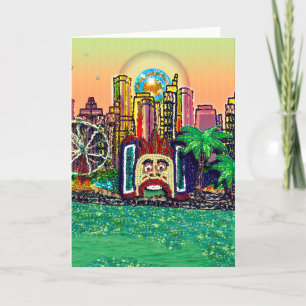 Sequin Art Birthday Card Sequin Harbour Fun Park Karte