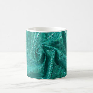 Sequin Funkel Glitzer aquamarin grün Kaffeetasse