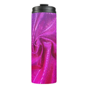 Sequin-Funkel-Glitzer sieht rosa Fuschia aus Thermosbecher