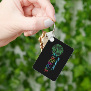 Sequin Glow Crochet Schlüsselanhänger