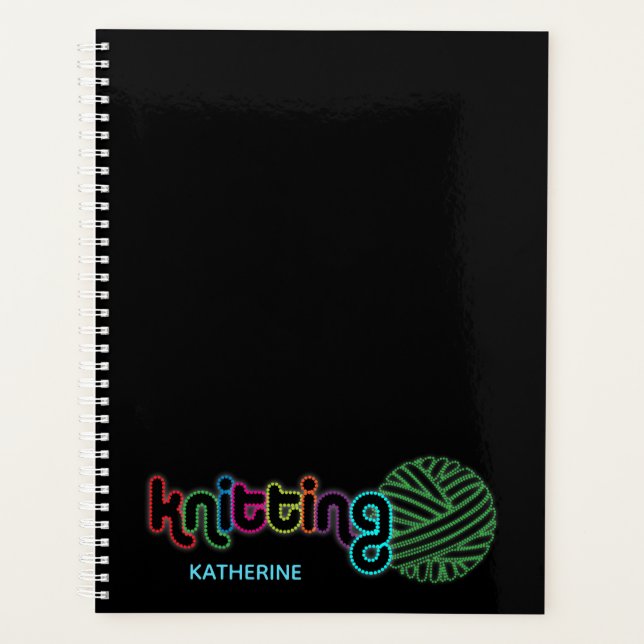 Sequin Glow Knitting Planer (Vorderseite)