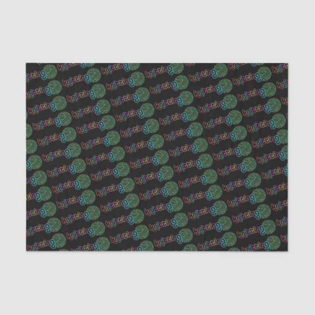 Sequin Glow Knitting Seidenpapier (Vorderseite)