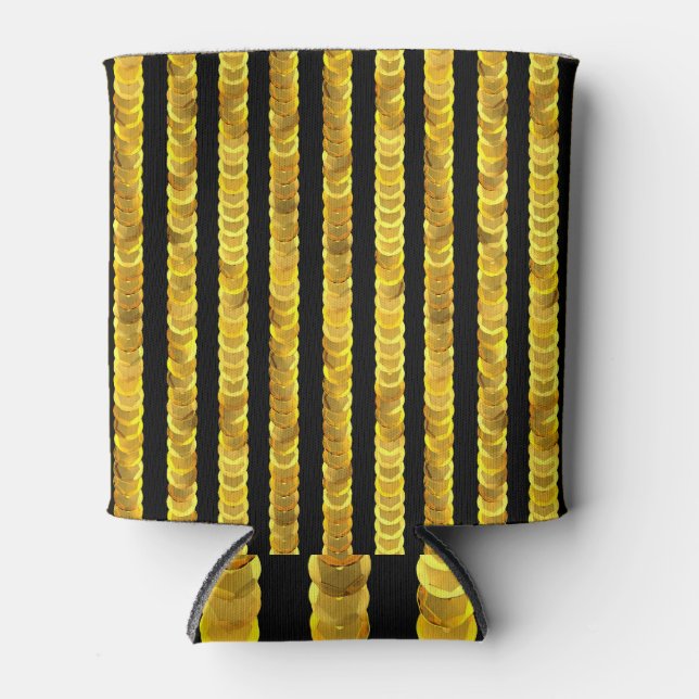 Sequins Muster, Perlen, Rhinestone, 3D Mode. Dosenkühler (Vorderseite)