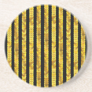 Sequins Muster, Perlen, Rhinestone, 3D Mode. Getränkeuntersetzer