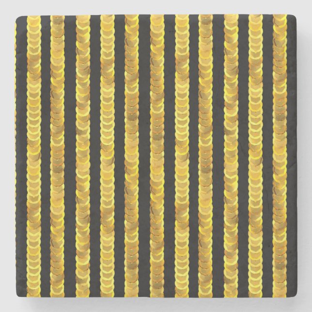 Sequins Muster, Perlen, Rhinestone, 3D Mode. Steinuntersetzer (Vorderseite)