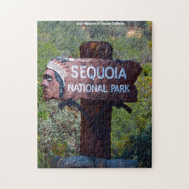 Sequioa Kalifornien. Puzzle (Vertikal)