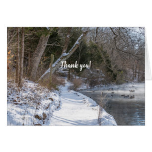 Sequiota Winter Walk Danke Karte