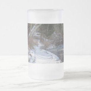 Sequiota Winter Walk Mattierte Glasbierwale Tasse