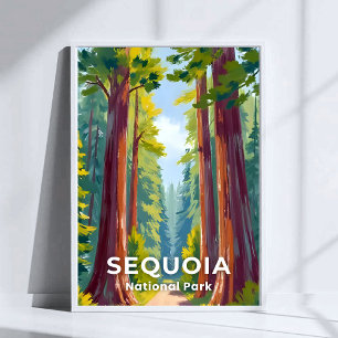 Sequoia National Park   Kalifornien Reise Poster