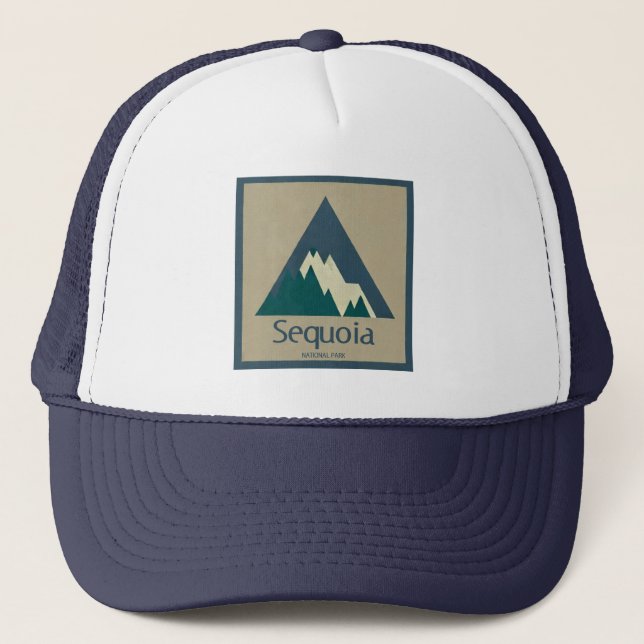 Sequoia National Park Rustikal Truckerkappe (Vorderseite)