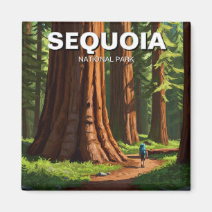 Sequoia Nationalpark California Magnet