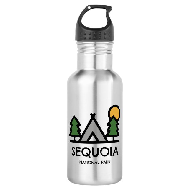 Sequoia-Nationalpark Edelstahlflasche (Vorderseite)