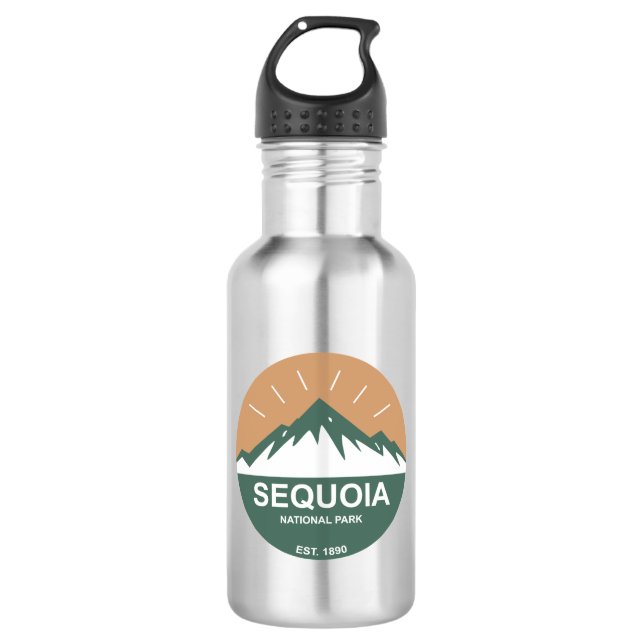 Sequoia-Nationalpark Edelstahlflasche (Vorderseite)