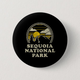 Sequoia Nationalpark Kalifornien Ca T-Shirt Vintag Button