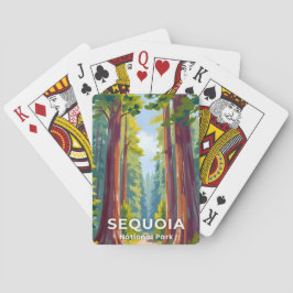 Sequoia-Nationalpark | Kalifornien Kunst Spielkarten