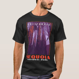 Sequoia Nationalpark Kalifornien Vintage WPA Poste T-Shirt