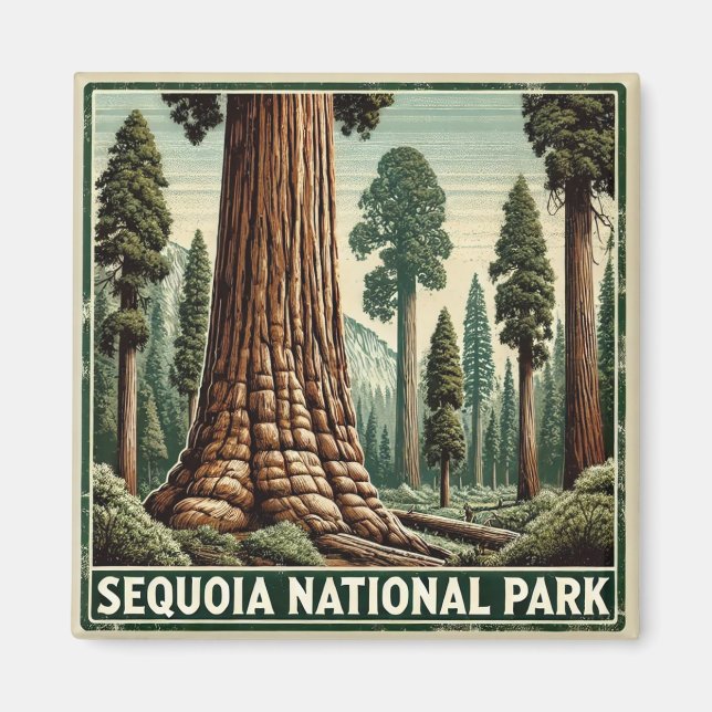 Sequoia-Nationalpark Magnet (Vorne)