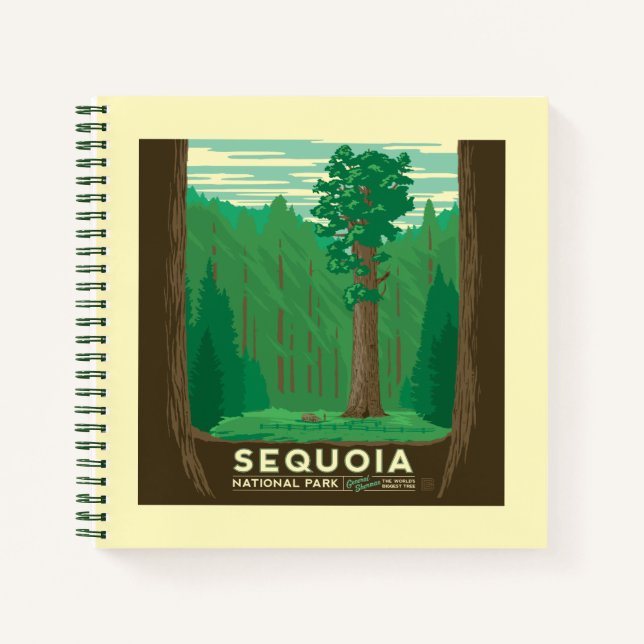Sequoia-Nationalpark Notizbuch (Vorderseite)
