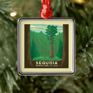 Sequoia-Nationalpark Ornament Aus Metall
