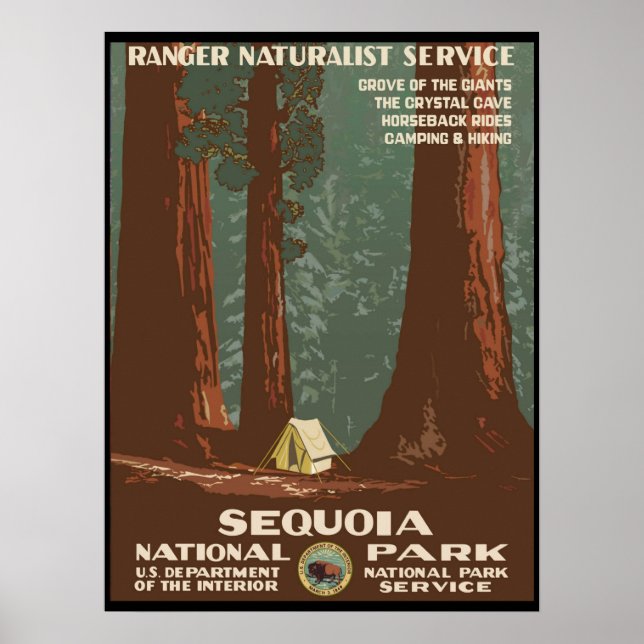 Sequoia-Nationalpark Poster (Vorne)