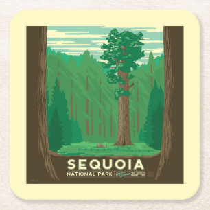 Sequoia-Nationalpark Rechteckiger Pappuntersetzer