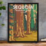 Sequoia Nationalpark Riesengebirge Sequoia Bäume V Poster<br><div class="desc">Sequoia Vektorgrafik Design. Der Park ist der höchste Punkt in den benachbarten United Staaten,  Mount Whitney,  und liegt südlich des Kings Canyon National Park.</div>