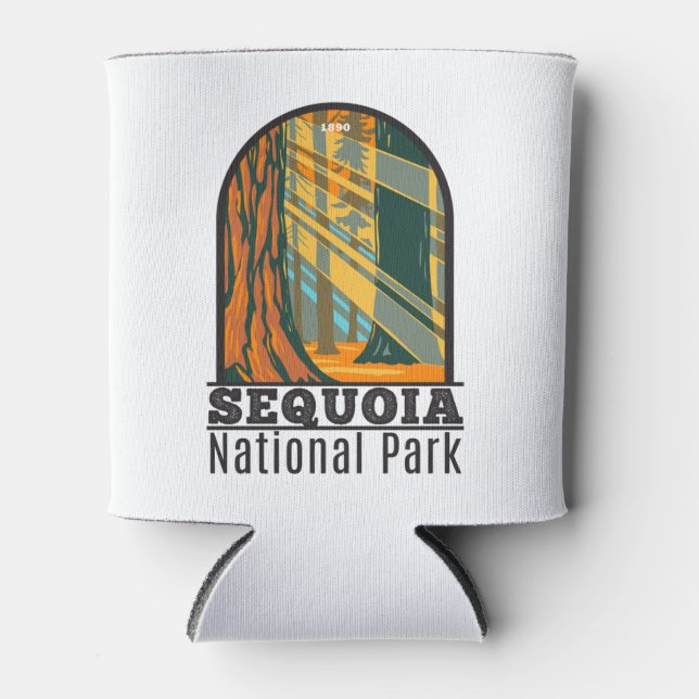Sequoia Nationalpark Riesengebirge Sequoia Trees Dosenkühler (Vorderseite)
