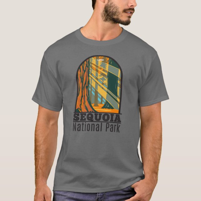 Sequoia Nationalpark Riesengebirge Sequoia Trees T-Shirt (Vorderseite)